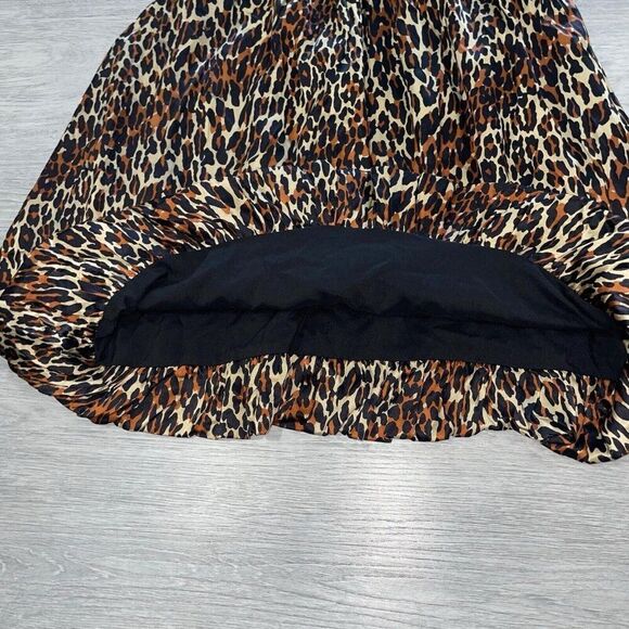 Vtg Betsey Johnson Black Label Women’s 10 Animal Print Dress Silk Mini Y2K NWT - Picture 11 of 16